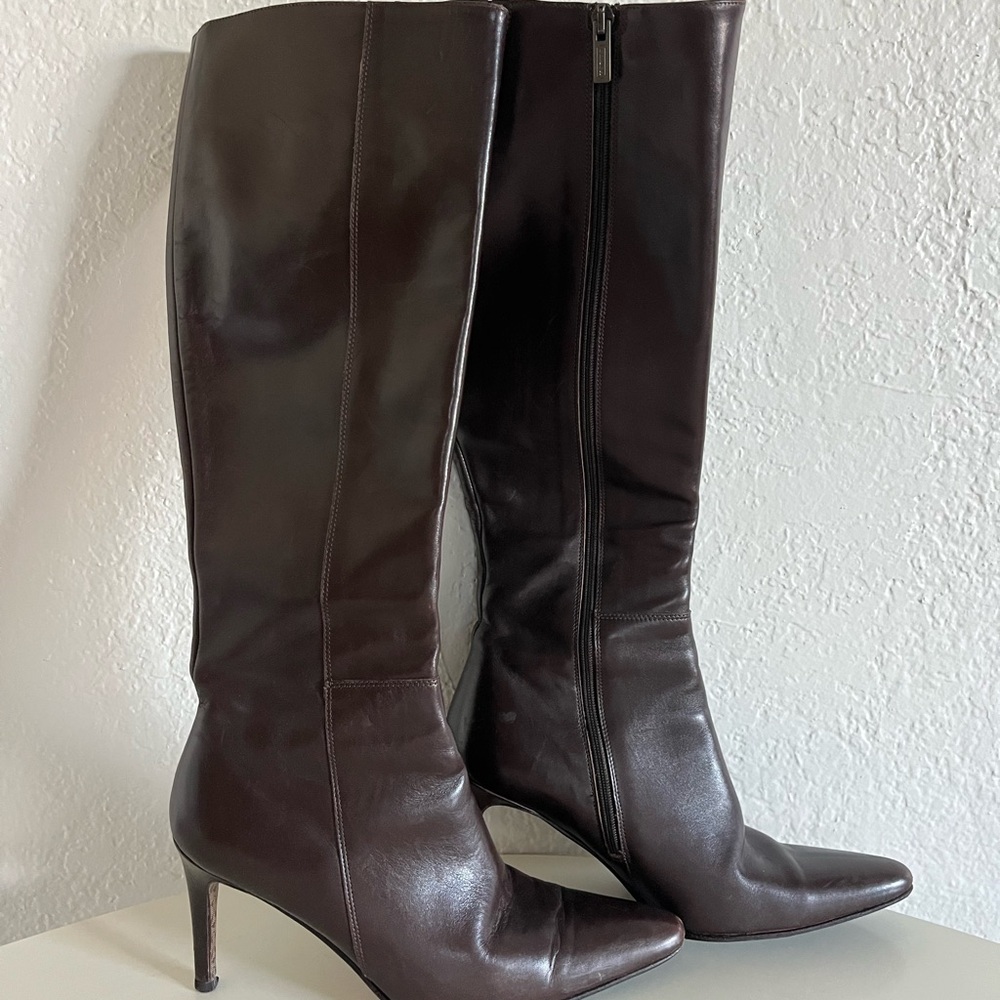 Coach Brown Leather Boots